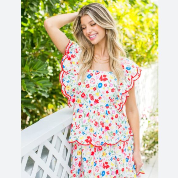 Crosby by Molly Burch Frida Blossom Ruffle Dress - Picture 4 of 5